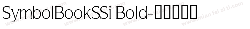 SymbolBookSSi Bold字体转换
